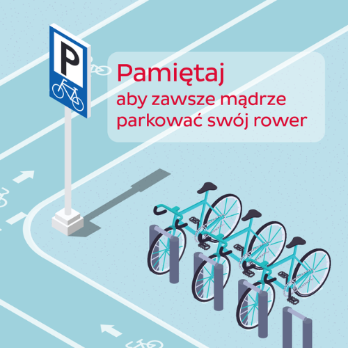 prawidłowo parkuj rower