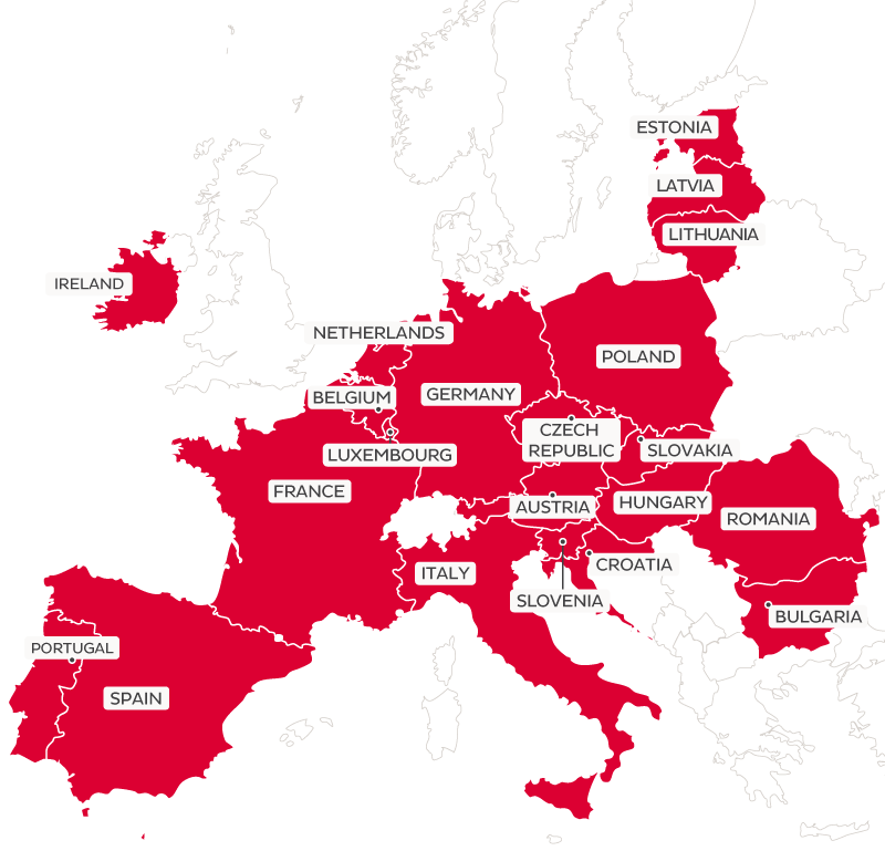 DPD Pickup w Europie mapa sieci